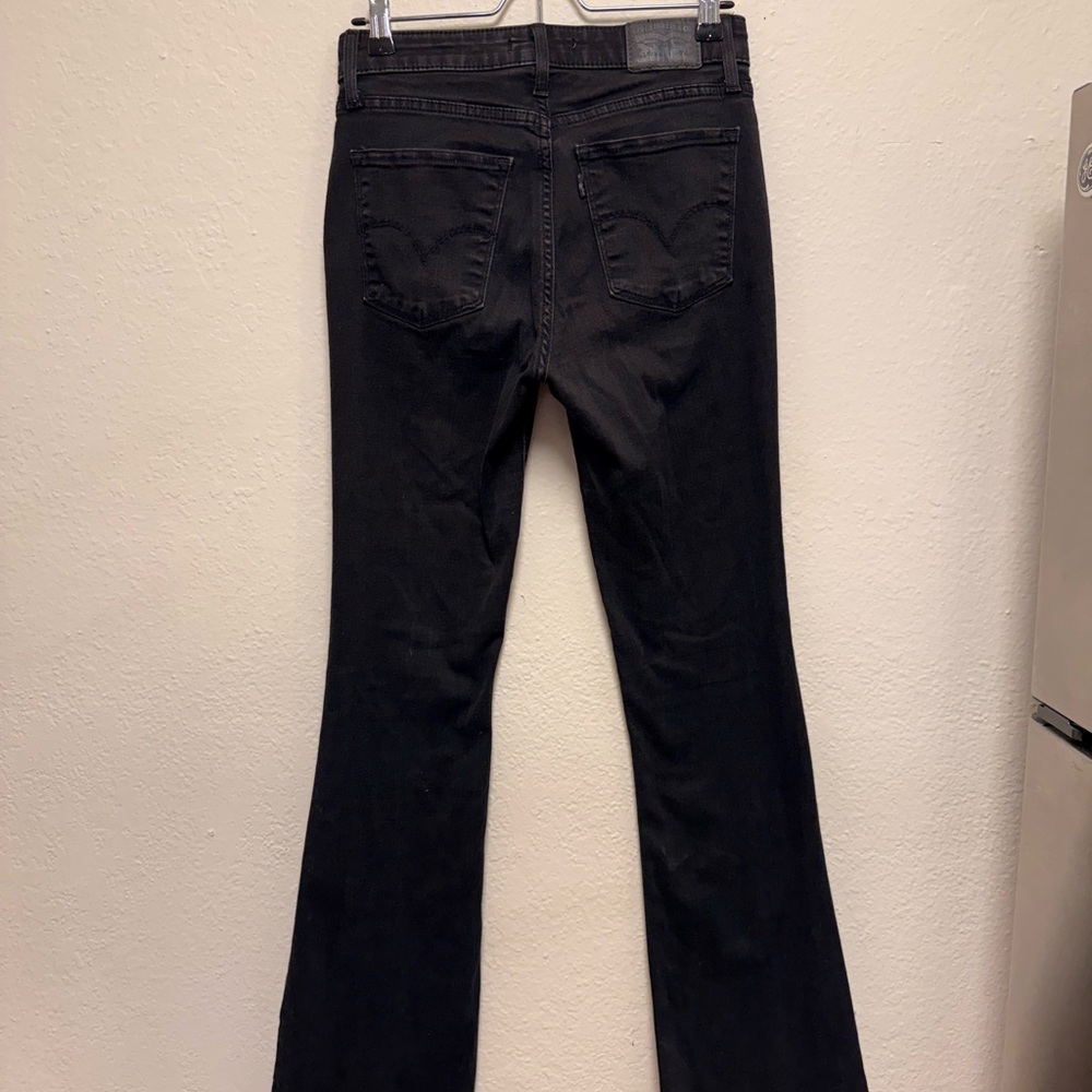 Levi's Black Flare Women's Jeans - Picture 3 of 4